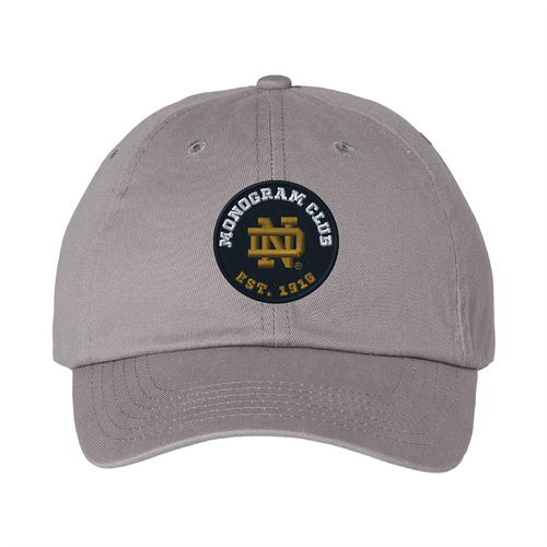 Notre Dame Monogram Bio-Washed Classic Dad Hat