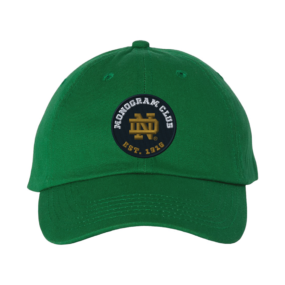 Notre Dame Monogram Bio-Washed Classic Dad Hat